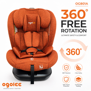 Asiento de Auto para Bebé Giratorio 360° Ogolee OG801A, Certificado ECE R129/04 I-Size, <span class=keywords><strong>ISOFIX</strong></span>, Top Tether, Peso Máximo 36 kg, 0-12 Años, Marco de HDPE - Product Image 2