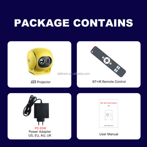 Mini projecteur type-c charge 4K Android 13 Portable à courte portée Home cinéma lampes LED lentille de mise au point - Product Image 5