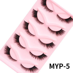Nouvelle arrivée 3d 5d 6d vaporeux moelleux faux cils vison faux cils plateaux 5in1 pack court renard oeil renard <span class=keywords><strong>foxy</strong></span> ailé chat oeil bande cils - Product Image 5