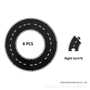 नए तरीके से बच्चों के ब्लैक स्प्लाइड पीसी डिय टॉय 40-पीस कार ट्रैक सिटी रोड पहेली प्रारंभिक शिक्षा किंडरगार्टन थोक - Product Image 6