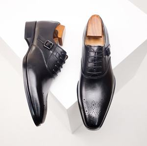 Men Casual Leather Shoes Fashion Sneaker Style Genuine Leather Comfortable <b>Cushion</b> <b>Insole</b> For Daily Leisure - Product Image 4