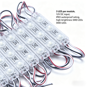 DC12V SMD2835 IP65 Outdoor LED Sign Module 3 <b>Light</b> Lens 1.2W White 11000K 120 Lumen High Bright CE Rohs - Product Image 1