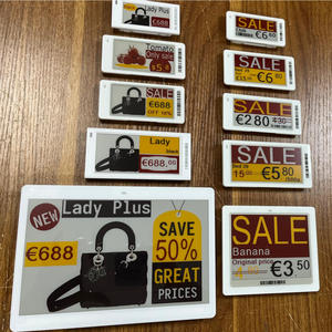 Etiquetas Electrónicas Ble Nfc Eas, Preisschilder Digitales, Etiquetas de Precio ESL, Pantalla Epd E Ink, Etiquetas Electrónicas para Estantes - Product Image 1
