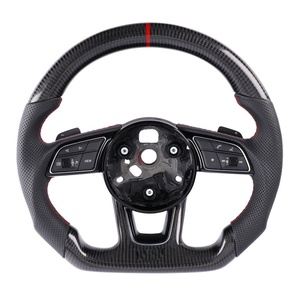 Volant de direction en fibre de carbone pour <span class=keywords><strong>Audi</strong></span> S3 <span class=keywords><strong>RS</strong></span> R8 A6 A4 B5 B7 C7 A3 A7 - Product Image 3