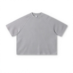 T-shirt Homme de Haute Qualité en Gros Personnalisé 100% Coton Vierge Coupe Ample et Épaisse Style Streetwear Décontracté - Product Image 3
