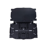 96 Core Fiber Optic Splice Closure Maksimal 4 Tray FTTH 2 Inlet 2 Outlet ABS Penyegelan Mekanis Tahan Air Rentang Suhu