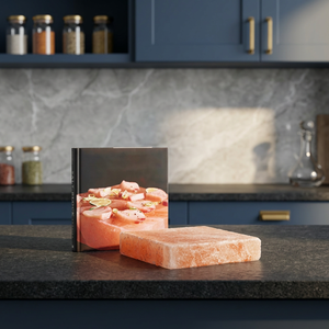 100% Selling Refined Natural <b>Pink</b> Himalaya Salt Cooking Slab Premium Grade Carved Technique Kitchen Use OEM Private Label - Product Image 1
