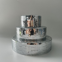 Support à gâteau en mousse EPS avec mosaïque de verre DIY, décoration scintillante pour fête d'anniversaire, centre de table pour dessert de mariage, résistant à l'humidité et robuste