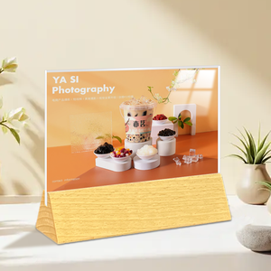 Cơ sở gỗ <span class=keywords><strong>Acrylic</strong></span> đứng <span class=keywords><strong>Acrylic</strong></span> dấu hiệu đứng dấu hiệu Poster <span class=keywords><strong>Acrylic</strong></span> thiệp chúc mừng hiển thị bằng gỗ cơ sở Bảng thẻ - Product Image 6