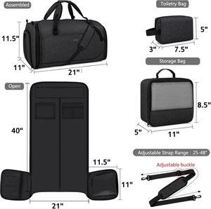 Échantillon gratuit, veste personnalisée de luxe, manteaux, ensemble, sac à vêtements en cuir Oxford, sac anti-poussière pour le rangement des vêtements, protection - Product Image 2