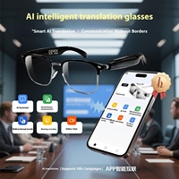 Lunettes Intelligentes F20 Nouvelles avec Traduction IA pour Connectivité Bluetooth, Traduction en Temps Réel de Plus de 100 Langues, Écoute Musicale et Appels