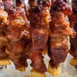 Stainless Steel Vertical Grill Rack 24 Skewer Air Fryer Oven Hanging Round Rack For Meat Skewers - Product Image 2