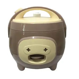 Consumer electronics Portable 1.0L 220V 400W Full Plastic Mini Rice Cooker For Vietnam Export Products