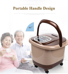 Elektrisches Fußmassagegerät mit acht Massagerollen, Zeitsteuerung und Temperaturregelung von 35-48 Grad. - Product Image 5