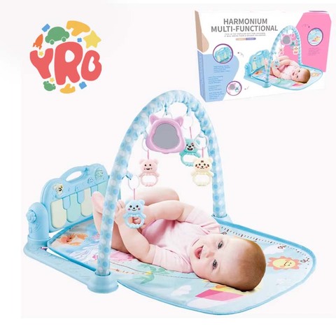 YRB Baby's Hot Selling Non-Toxic Gym Play Mat 0-12 Months Soft Musical & Sports Toy Crawling Mat for Baby