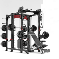Combinaison multifonctionnelle d'équipement de gymnastique de forme physique Cage de puissance Rack Smith Machine