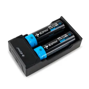 Leizfan — chargeur de batterie 18650 20700 21700, booster avec 2 fentes, portatif, Lithium-ion, NC2, prix d'usine