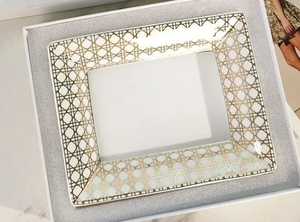 Simple Gold Grid <b>Large</b> Household Banquet Storage Tray Office Restaurant Ashtray - Product Image 2