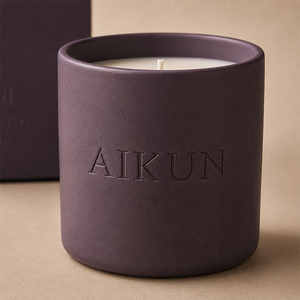 AIKUN - Caja de Regalo de Velas Aromáticas Hechas a Mano con Diseño Moderno, Decoración Premium para el Hogar de Navidad y Pascua, Vela de Cera de Soja en Frasco de Cerámica - Product Image 2