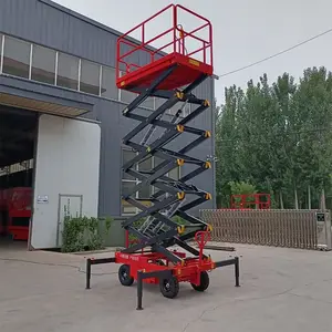 2024 China Manufacture Track Scissor Lift Construction Hoists Hydraulic Lifter Aerial Work Platform Self Propelled Scissor Lift