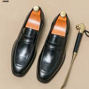 Chaussures de danse latine pour hommes en cuir véritable avec semelle extérieure en daim et doublure en coton pour adultes - Product Image 1