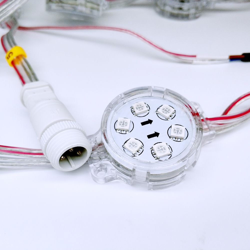Top Quality Color Changeable Led Pixels 12v Point Light with IC 1903 Programming WS2801 RGB Module Led Pixel