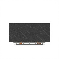Premium krasbestendige zuurbestendige 12mm grijze gesinterde steenplaat 1200x2700mm glanzend voor commerciële recepties en buitengebruik
