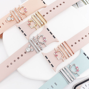Nuevos Adornos Metálicos con Diamantes para Correas de Reloj y Tachuelas Decorativas Creativas para Correas de Reloj de Silicona - Product Image 1