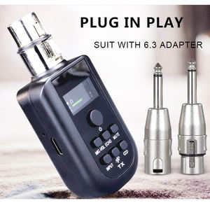 Micrófono de Karaoke <span class=keywords><strong>con</strong></span> Control de Reverberación y Silenciador, Cancelación de Ruido, Adaptador Inalámbrico Recargable de 2.4G, Transmisor y Receptor Enchufable <span class=keywords><strong>con</strong></span> <span class=keywords><strong>Pantalla</strong></span> - Product Image 5