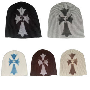 Gorro de Punto Estilo Y2K, Gorro Jacquard con Letras Góticas, Estilo Pareja, Ideal para Plataformas Transfronterizas TEMU <span class=keywords><strong>SHEIN</strong></span>, Invierno - Product Image 1