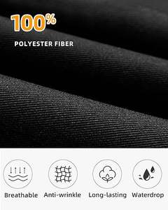 Tablier de serveur demi-serveur court en polyester noir avec LOGO personnalisé Tablier de taille pour cuisine Café Bar Tabliers de chef - Product Image 3