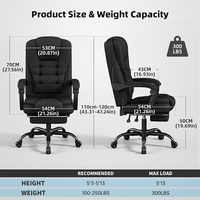 Chaise de jeu personnalisée en usine, inclinable, durable, avec repose-pieds et accoudoirs réglables pour la configuration de bureau à domicile