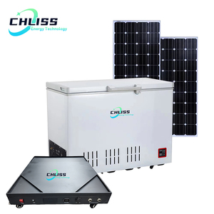 Commercial <b>Mini</b> Solar Chest Deep Blast Ice Display Upright Car Fridges Freezers Refrigerator for Home Dual Power Supply (Solar + - Product Image 2