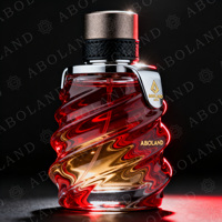 Flacon de parfum en verre rouge et rose avec boîte, flacon de parfum pour voiture, cadeaux de mariage