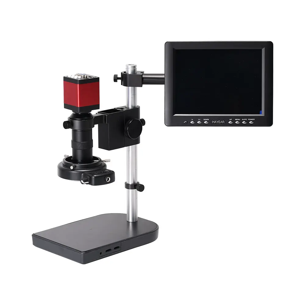 13MP 1080P 60FPS HD-MI VGA digital Microscope 130X Lens LED Light for Repair Soldering Chip Video microscope