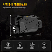 2025 Combo lampe de poche tactique rechargeable magnétique avec faisceaux laser verts Lampe de poche laser verte et accessoires de portée