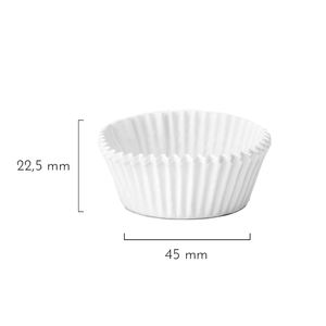 45x22,5 мм круглые белые бумажные вкладыши для кексов легко разложить бумажные стаканчики для пекарей всех уровней - Product Image 2