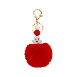 Offre Spéciale – <span class=keywords><strong>Mini</strong></span> <span class=keywords><strong>Pompon</strong></span> Noir et Blanc Personnalisable, Accessoire de Sac Lumineux Tressé Écologique, Décoration de Porte-clés Mignon de Dessin Animé - Product Image 6