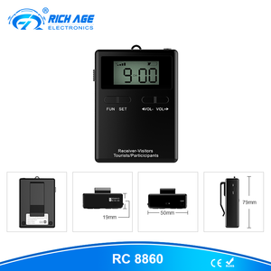 Sistema de Guía Turística Inalámbrico de Mano de Alquiler de 860-870 MHz con 20 Canales y Alcance de hasta 200 m para Visitas Guiadas - Product Image 5