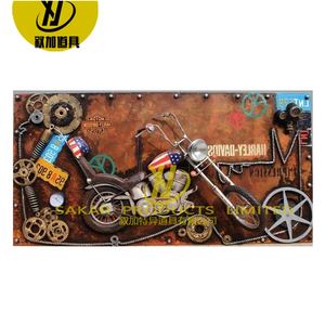 Retro <span class=keywords><strong>Harley</strong></span> motocicleta Spiderman Steampunk estilo Metal pintura montaje en pared escultura tren <span class=keywords><strong>de</strong></span> vapor 3D Mural 3D cartel lenticular - Product Image 6