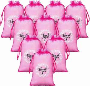 Bolsitas de malla pequeñas con cordón para el Día de San Valentín, despedidas de soltera, fiestas, festivales, jabones, maquillaje, dulces, regalos de agradecimiento - Product Image 3