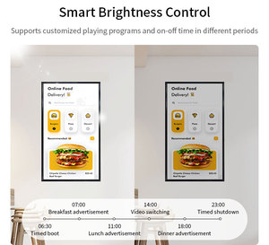 <b>Wall</b> Mounted Digital Signage 43 49 55 65 Inch 4500nits High Brightness Hanging Advertising Screen Lcd Window Facing <b>Display</b> - Product Image 3
