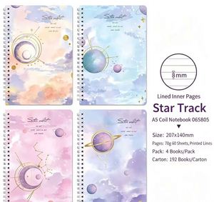 Cuaderno Espiral Pastel Cloud con Páginas Rayadas para Material Escolar Personalizado y Suministros Promocionales al por Mayor - Product Image 4