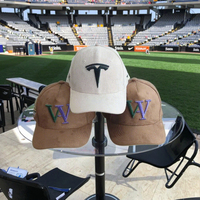 Gorras de béisbol 2025 con logotipo personalizado gamuza personalizada 5 paneles Unisex clásico 5 paneles gorra de béisbol ajustable sombrero deportivo