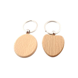 Ronde Houten Sleutelhangers 2 Inch Ronde Sleutelhanger Blanco Houten Ronde Sleutelhanger - Product Image 4