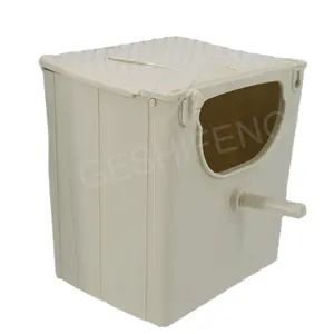 High Quality Plastic Love Birds Cage With Breeding Nest Bird Nest Packaging Box Bird Nest