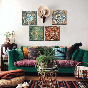 <span class=keywords><strong>Stampe</strong></span> su tela con motivo a fiori <span class=keywords><strong>Vintage</strong></span> 4 pezzi di decorazioni per la casa <span class=keywords><strong>da</strong></span> <span class=keywords><strong>parete</strong></span> per la stampa digitale di Interior Design - Product Image 6