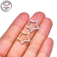 Anneaux de nez en titane Freya pour femmes et hommes, anneaux de septum, piercings pour cartilage, daith, tragus, hélix, rook, bijoux de piercing