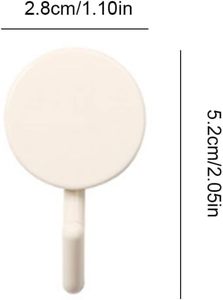 Wall <b>Hooks</b> Adhesive Modern Plastic Strong Wall Adhesive <b>Hooks</b> Kitchen Bathroom Bedroom Wall <b>Hooks</b> - Product Image 3