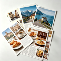 Service d'impression de livres de haute qualité, papier couché de qualité supérieure, estampage à chaud doré, impression de magazines personnalisée, impression offset pour la publicité de la marque